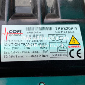 COFI ignitions TRE820P/4 IGNITION TRANSFORMER